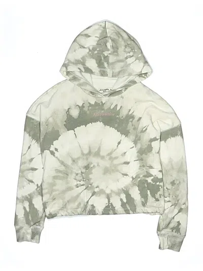 Pre-owned Abercrombie Kids' Pullover Hoodie In Green