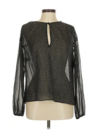 Pre-owned Abercrombie & Fitch Long Sleeve Blouse In Black