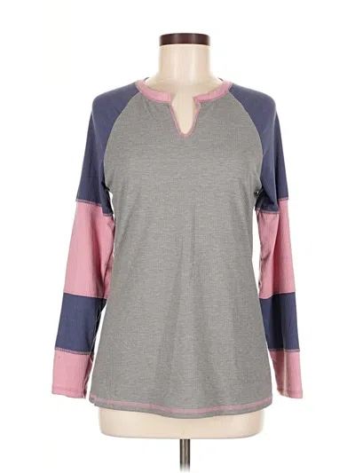 Pre-owned Torrid 3/4 Sleeve T-shirt In Gray