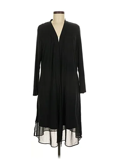 Pre-owned Logo By Lori Goldstein Cardigan Sweater In Black