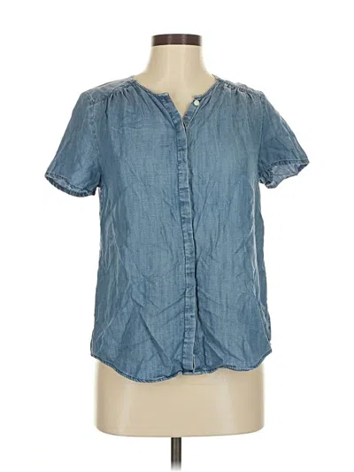 Pre-owned Levi's Short Sleeve Blouse In Blue