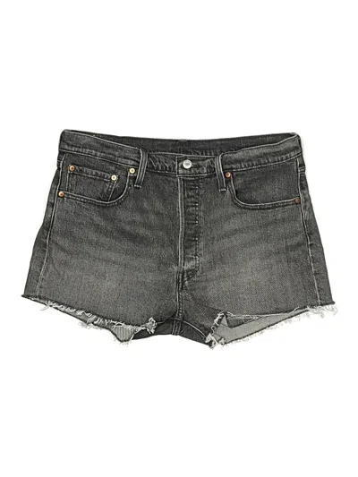 Pre-owned Levi's Denim Shorts In Gray