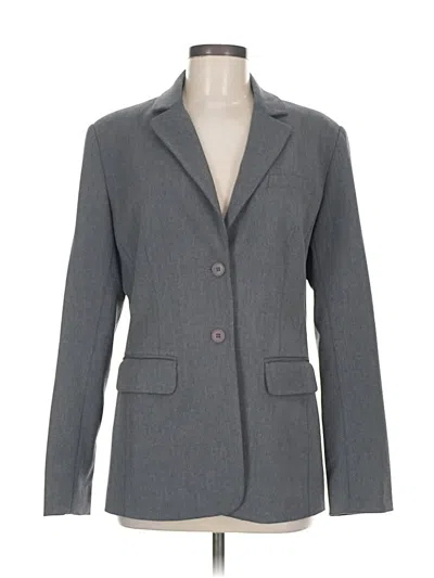 Pre-owned Bloomingdale's Blazer Jacket In Gray