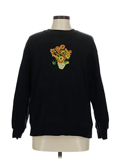 Pre-owned Zara Sweatshirt In Black