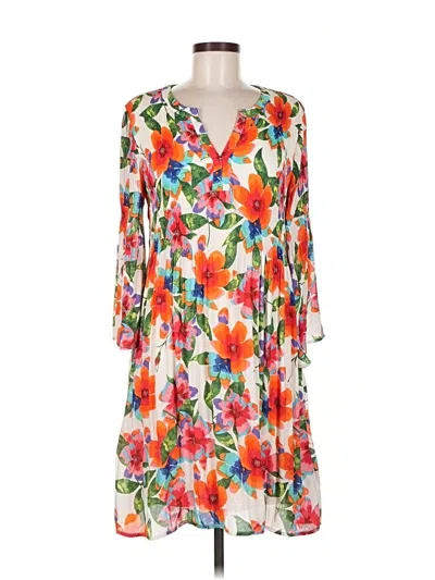 Pre-owned Sunny Leigh Casual Dress In Orange