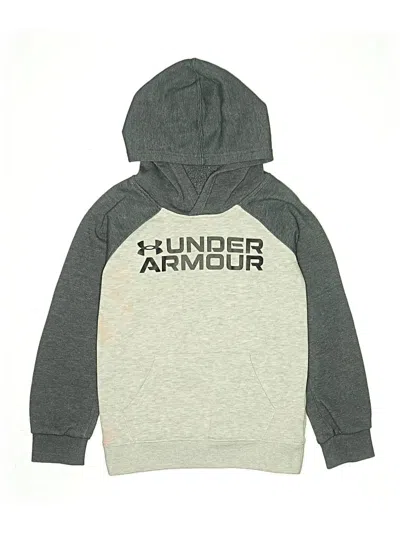 Pre-owned Under Armour Kids' Pullover Hoodie In Gray