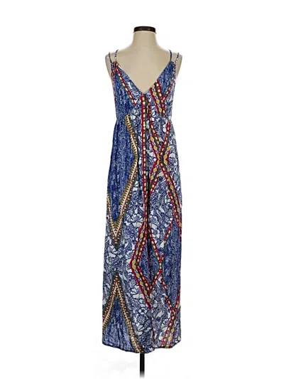 Pre-owned Loft Beach Casual Dress In Blue