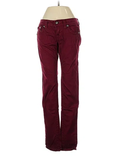 Pre-owned Miss Me Jeans In Burgundy