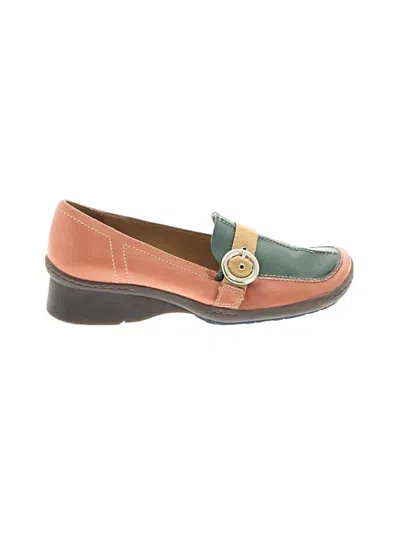 Pre-owned Indigo By Clarks Flats In Orange