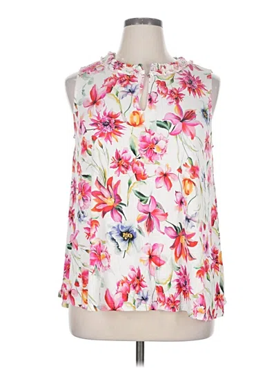 Pre-owned Rose + Olive Tank Top White Halter Neckline Tops