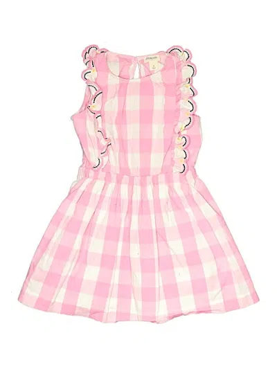 Pre-owned Crewcuts Outlet Kids' Dress In Pink
