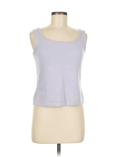 Pre-owned St John Sweater Vest In Silver