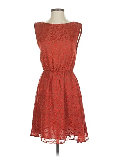Pre-owned Alice And Olivia Alice + Olivia Cocktail Dress In Orange