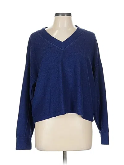 Pre-owned Bobi Pullover Sweater In Blue