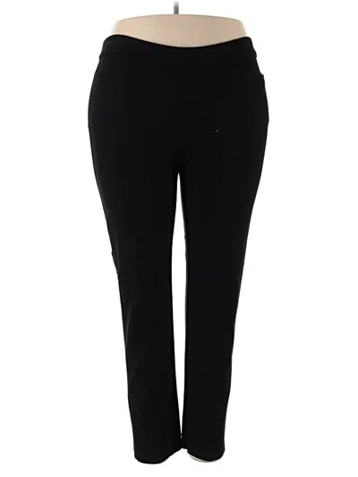 Pre-owned Weekends By Chico's Active Pants In Black
