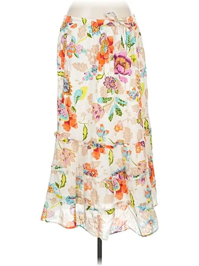 Pre-owned Life Style Casual Skirt In White