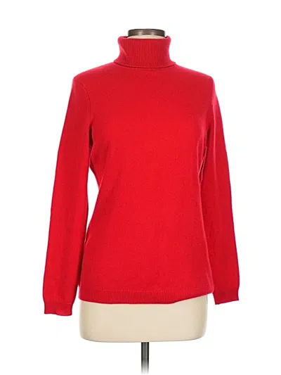 Pre-owned Charter Club Cashmere Pullover Sweater In Red