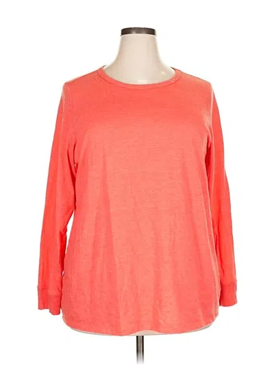 Pre-owned Torrid 3/4 Sleeve T-shirt In Orange