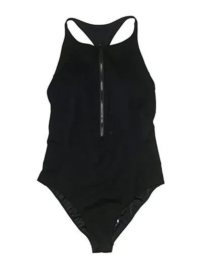 Pre-owned Fabletics One Piece Swimsuit In Black