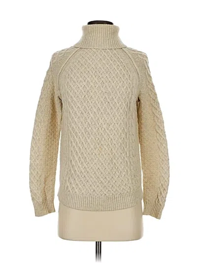 Pre-owned Vince Turtleneck Sweater In White
