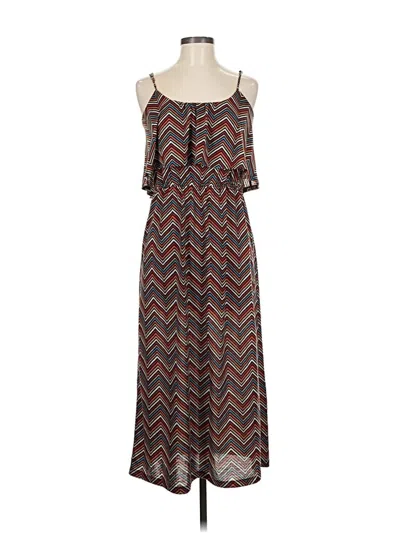 Pre-owned Glam Casual Dress In Brown