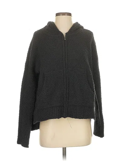 Pre-owned Ugg Zip Up Hoodie In Gray