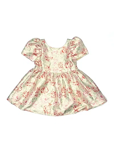 Pre-owned Janie And Jack Kids' Dress In White