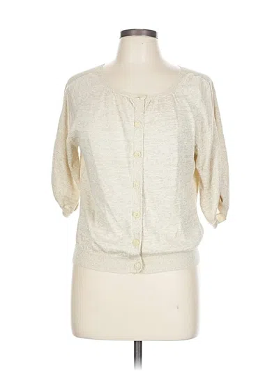 Pre-owned Diane Von Furstenberg Cardigan Sweater In White