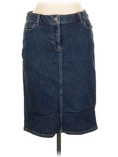 Pre-owned Talbots Denim Skirt In Blue