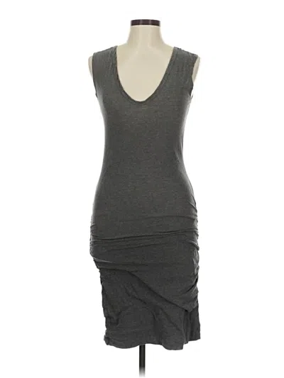 Pre-owned James Perse Casual Dress In Gray