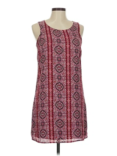 Pre-owned Pink Republic Casual Dress In Burgundy