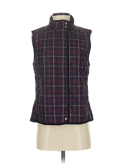 Pre-owned Talbots Vest In Burgundy