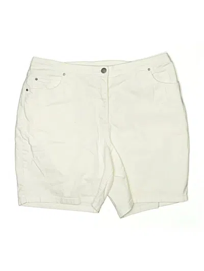 Pre-owned Liz & Me Khaki Shorts In White
