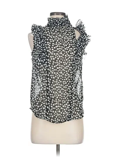 Pre-owned Elan Sleeveless Blouse In Silver