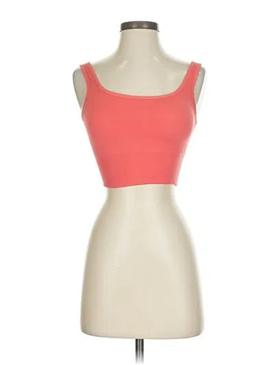 Pre-owned Active Tank Top Red Strapless Neckline Tops
