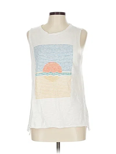 Pre-owned Abercrombie & Fitch Sleeveless T-shirt In White