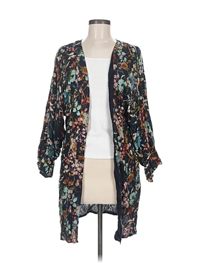 Pre-owned Michael Stars Kimono In Blue