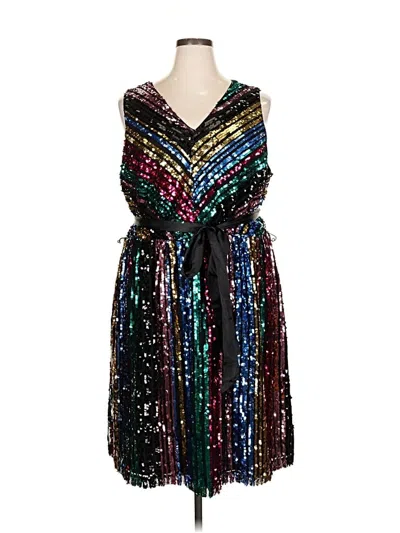 Pre-owned Lane Bryant Cocktail Dress In Black