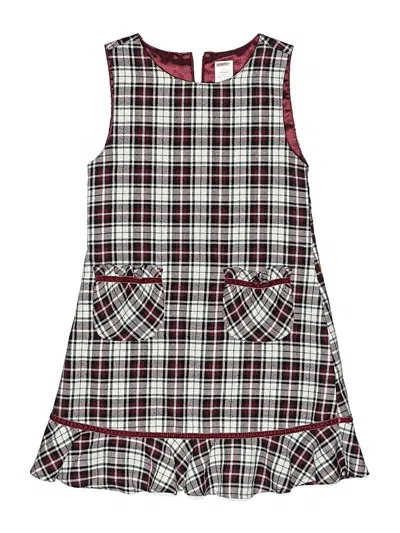 Pre-owned Gymboree Kids' Dress In Burgundy