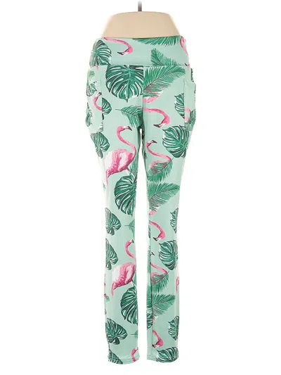 Pre-owned Lily By Firmiana Yoga Pants In Green