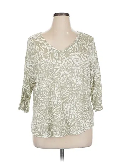 Pre-owned Christian Siriano New York 3/4 Sleeve T-shirt In White