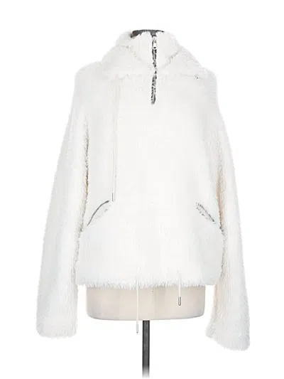 Pre-owned Rta Road To Awe Faux Fur Jacket In White
