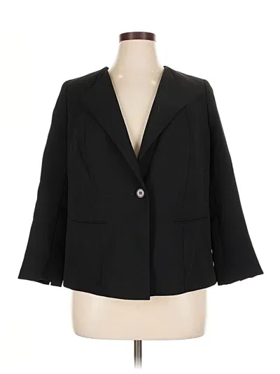 Pre-owned Talbots Blazer Jacket In Black