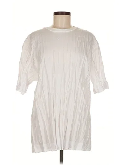 Pre-owned Cos 3/4 Sleeve T-shirt In White