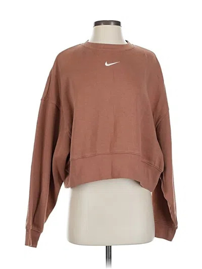 Pre-owned Nike Sweatshirt In Brown