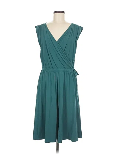 Pre-owned Garnet Hill Casual Dress In Blue