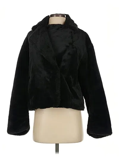 Pre-owned Vince Faux Fur Jacket In Black
