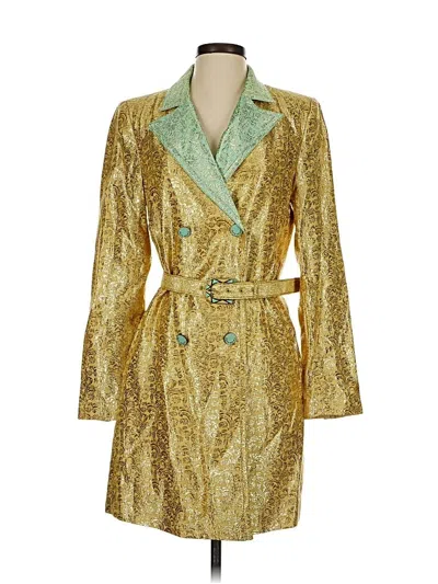 Pre-owned Duro Olowu Trenchcoat In Gold