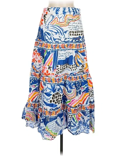 Pre-owned Farm Rio Casual Skirt In Blue