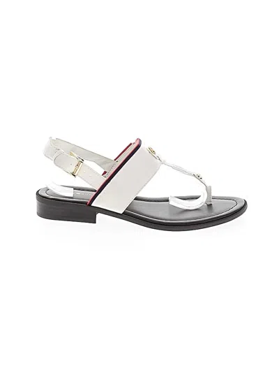 Pre-owned Tommy Hilfiger Sandals In White